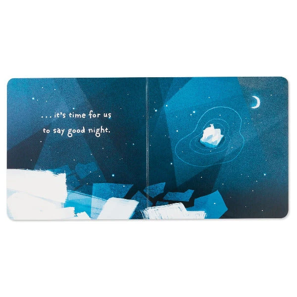 Hallmark A Starry Good Night Board Book And Polar Bear Lovey Blanket Set 2 Hallmark A Starry Good Night Board Book And Polar Bear Lovey Blanket Set - Image 2
