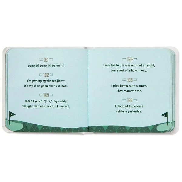 Hallmark 501 Excuses For A Bad Golf Shot Book 2 Hallmark 501 Excuses For A Bad Golf Shot Book - Image 2