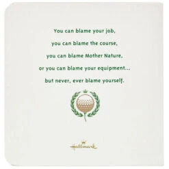 Hallmark 501 Excuses For A Bad Golf Shot Book 5 Hallmark 501 Excuses For A Bad Golf Shot Book -Hallmark 0001BOK1510 3