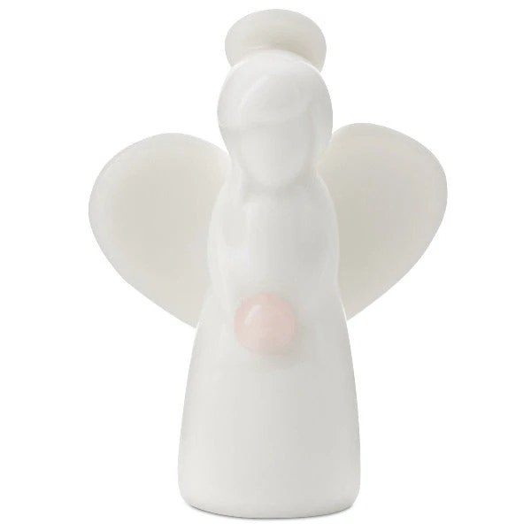 Hallmark Rose Quartz Angel Of Love Mini Angel Figurine, 2" 1 Hallmark Rose Quartz Angel Of Love Mini Angel Figurine, 2"