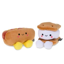 Hallmark Better Together Hot Dog And S'More Magnetic Plush, 4"