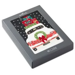 Hallmark Antique Car Loaded With Gifts Boxed Christmas Cards, Pack Of 16