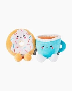 Hallmark Better Together Donut And Coffee Magnetic Plush