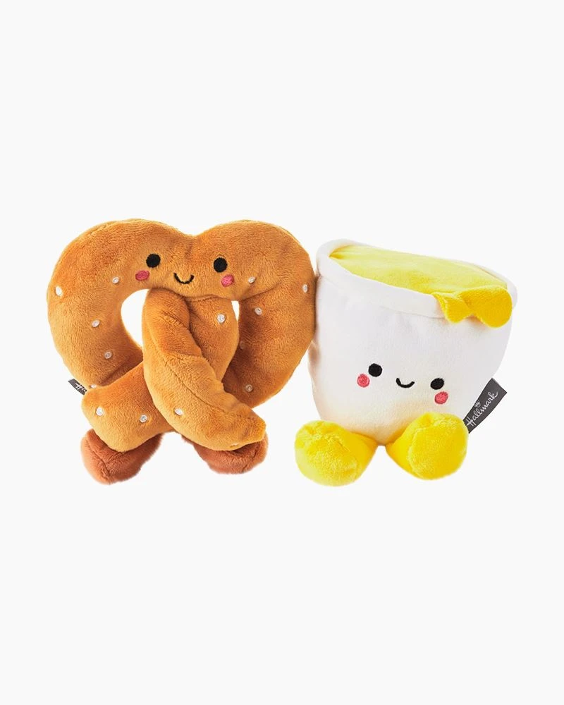 Hallmark Better Together Pretzel And Cheese Dip Magnetic Plush 1 Hallmark Better Together Pretzel And Cheese Dip Magnetic Plush