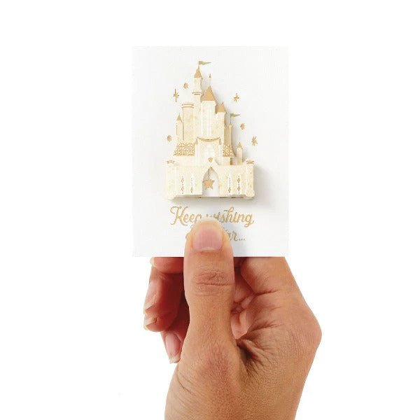 Hallmark 3.25" Mini Disney Princess Castle Wishing On A Star Card 1 Hallmark 3.25" Mini Disney Princess Castle Wishing On A Star Card