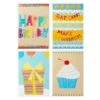 Colorful Assorted Birthday Cards, Pack Of 12
