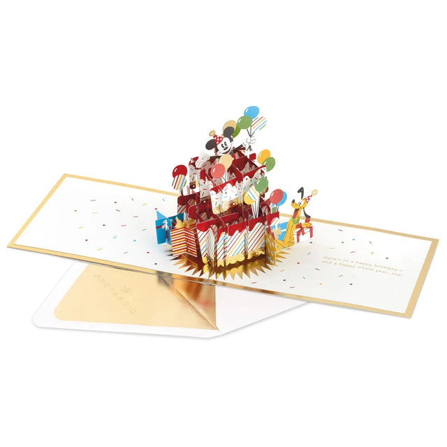 Disney Mickey Mouse Cake 3D Pop-Up Birthday Card 1 Disney Mickey Mouse Cake 3D Pop-Up Birthday Card