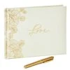 Hallmark Love Wedding Guest Book With Gold Pen