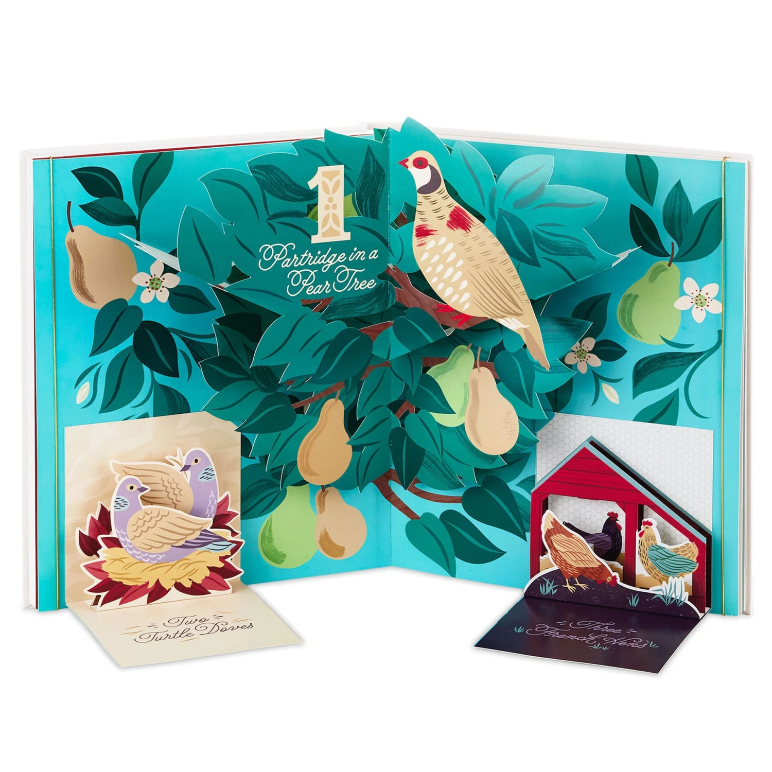 Hallmark The 12 Days Of Christmas Large Pop-Up Book With Sound 3 Hallmark The 12 Days Of Christmas Large Pop-Up Book With Sound - Image 3
