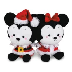 Hallmark Better Together Disney Mickey And Minnie Holiday Magnetic Plush, Set Of 2