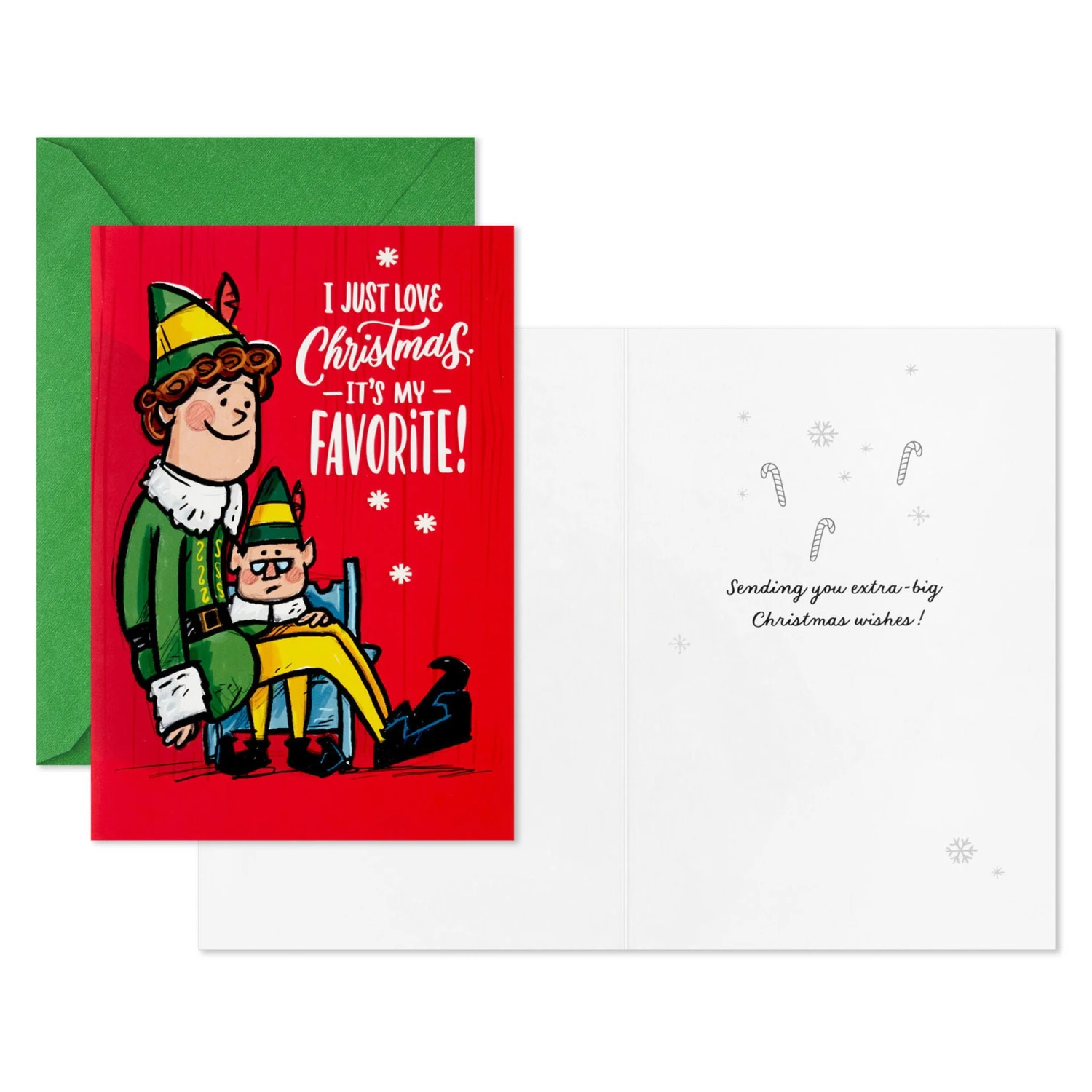 Hallmark Elf It's My Favorite Boxed Christmas Cards, Pack Of 16 2 Hallmark Elf It's My Favorite Boxed Christmas Cards, Pack Of 16 - Image 2