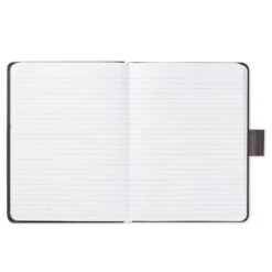 Hallmark Gray Etched Compass Faux Leather Notebook -Hallmark Gray Etched Compass Faux Leather Notebook 1HWJ1851 04