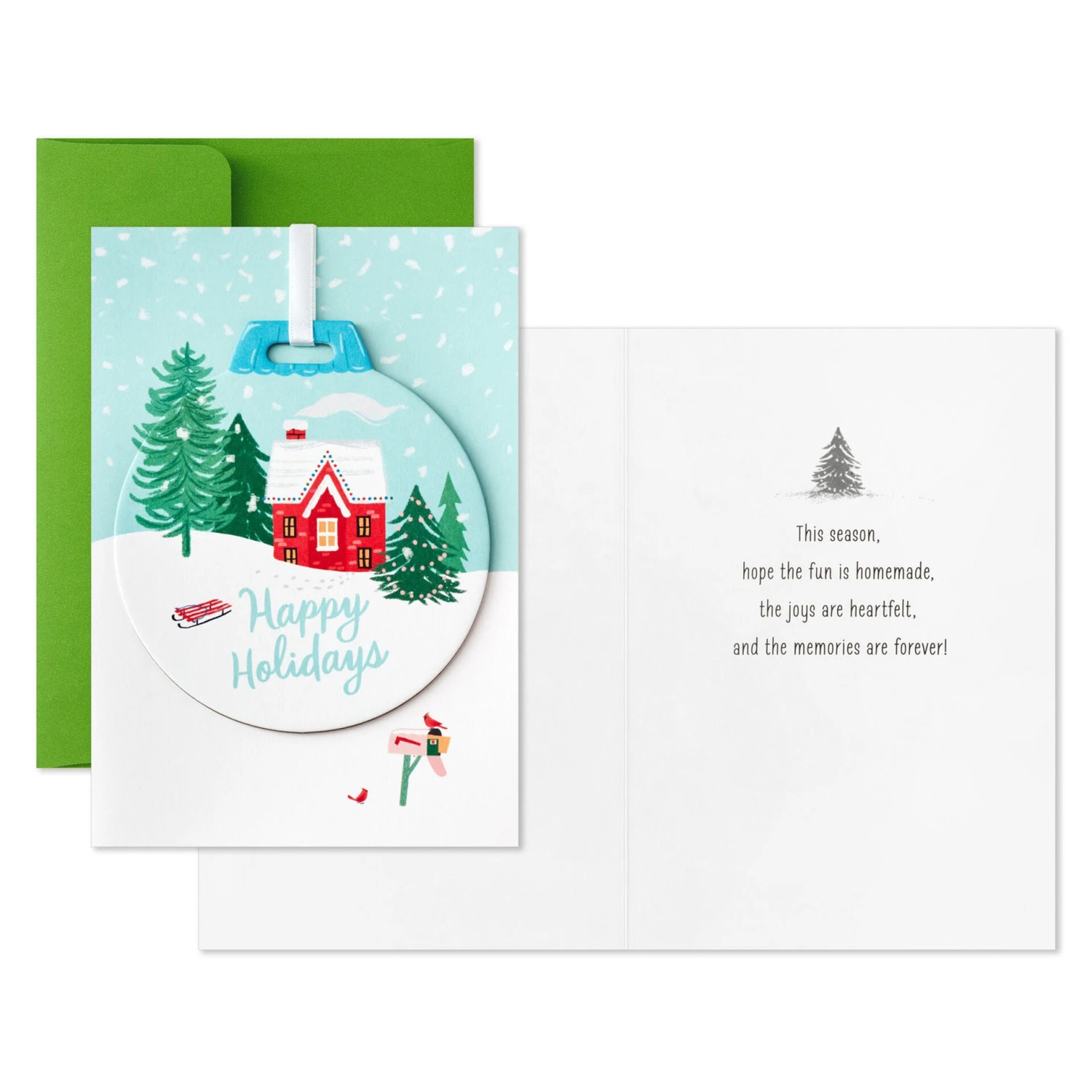 Hallmark Heartfelt Home Boxed Christmas Cards With Detachable Ornaments, Pack Of 10 2 Hallmark Heartfelt Home Boxed Christmas Cards With Detachable Ornaments, Pack Of 10 - Image 2