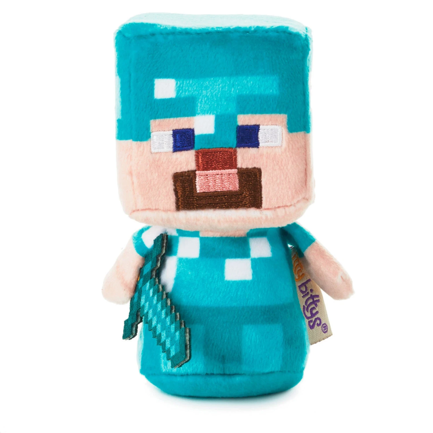 Hallmark Itty Bittys® Minecraft Diamond Armor Steve Plush 1 Hallmark Itty Bittys® Minecraft Diamond Armor Steve Plush