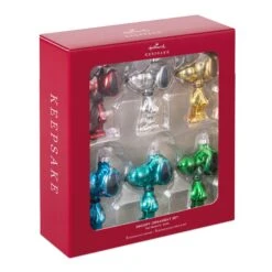 Hallmark The Peanuts® Gang Snoopy Glass Ornaments, Set Of 6