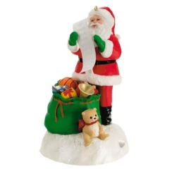 Hallmark Checking It Twice Ornament With Light And Sound -Hallmark checking it twice ornament with light and sound 3 33074932973752