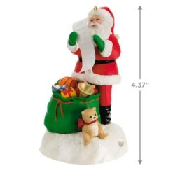 Hallmark Checking It Twice Ornament With Light And Sound -Hallmark checking it twice ornament with light and sound 5 33074933792952