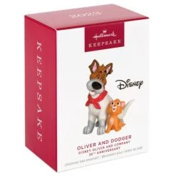 Hallmark Disney Oliver And Company 35th Anniversary Oliver And Dodger Ornament