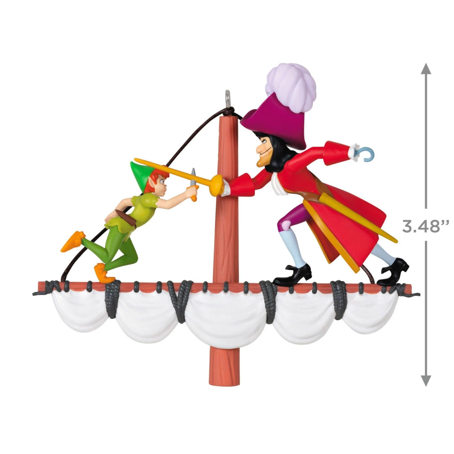 Hallmark Disney Peter Pan 70th Anniversary Swashbuckling Showdown Ornament 6 Hallmark Disney Peter Pan 70th Anniversary Swashbuckling Showdown Ornament - Image 6