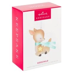 Hallmark Godchild Deer 2022 Porcelain Ornament