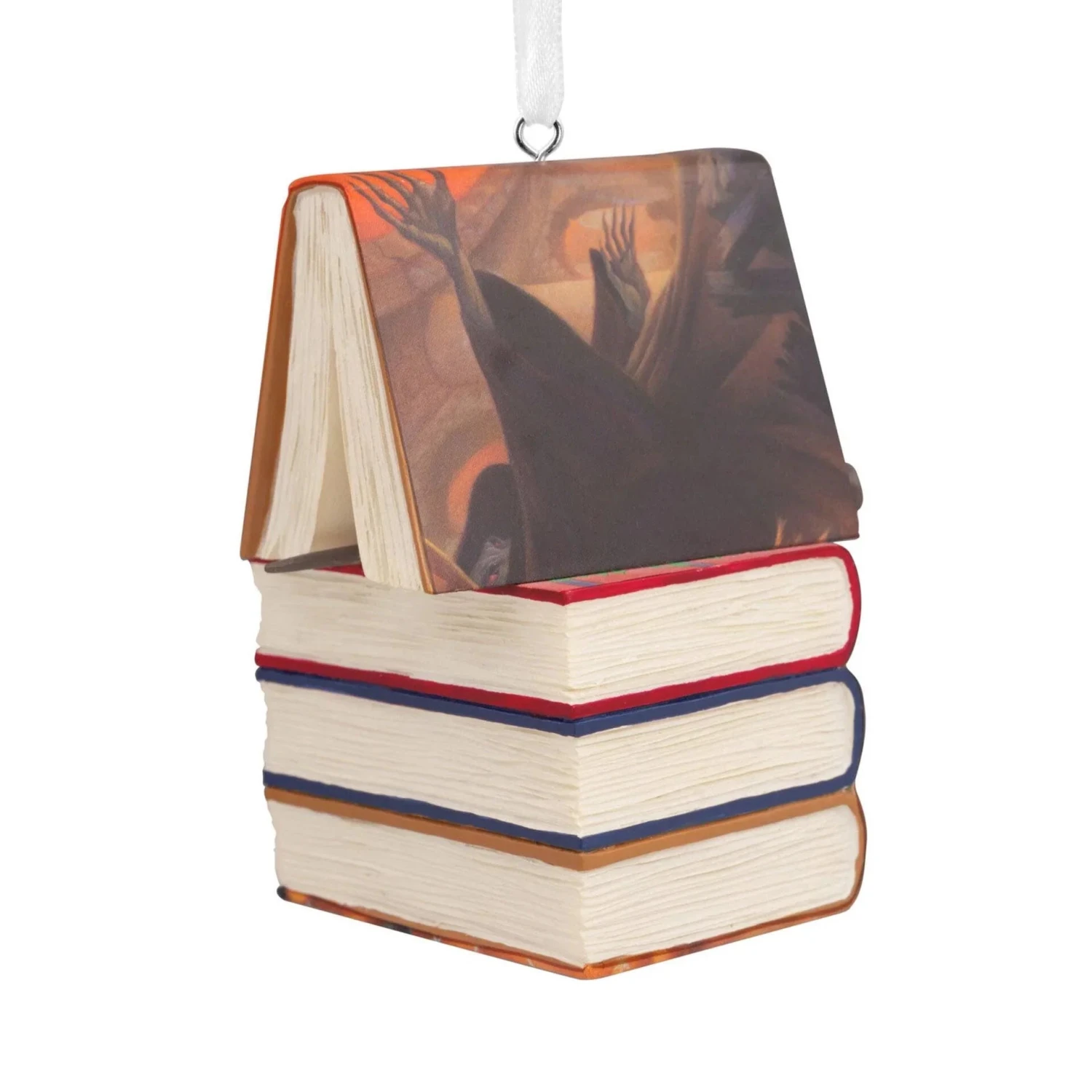 Hallmark Harry Potter Stacked Books With Wand Christmas Ornament 3 Hallmark Harry Potter Stacked Books With Wand Christmas Ornament - Image 3