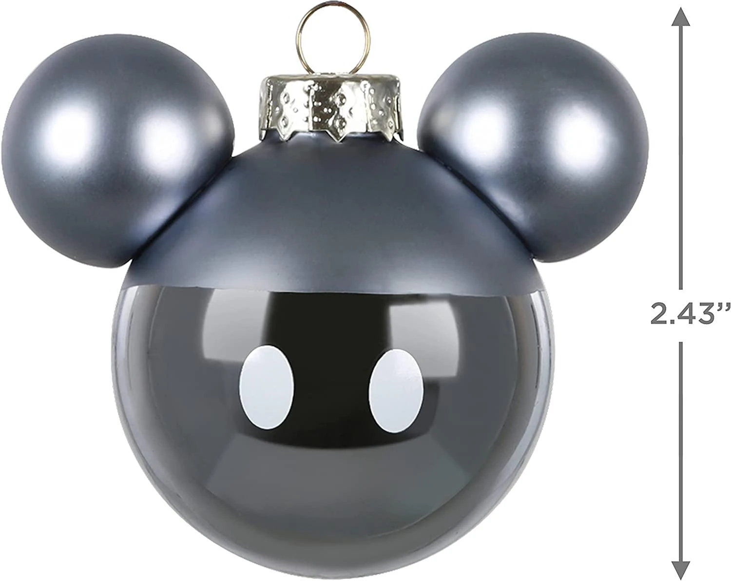 Hallmark Keepsake Glass Christmas Ornaments, Disney Mickey Mouse 4 Hallmark Keepsake Glass Christmas Ornaments, Disney Mickey Mouse - Image 4