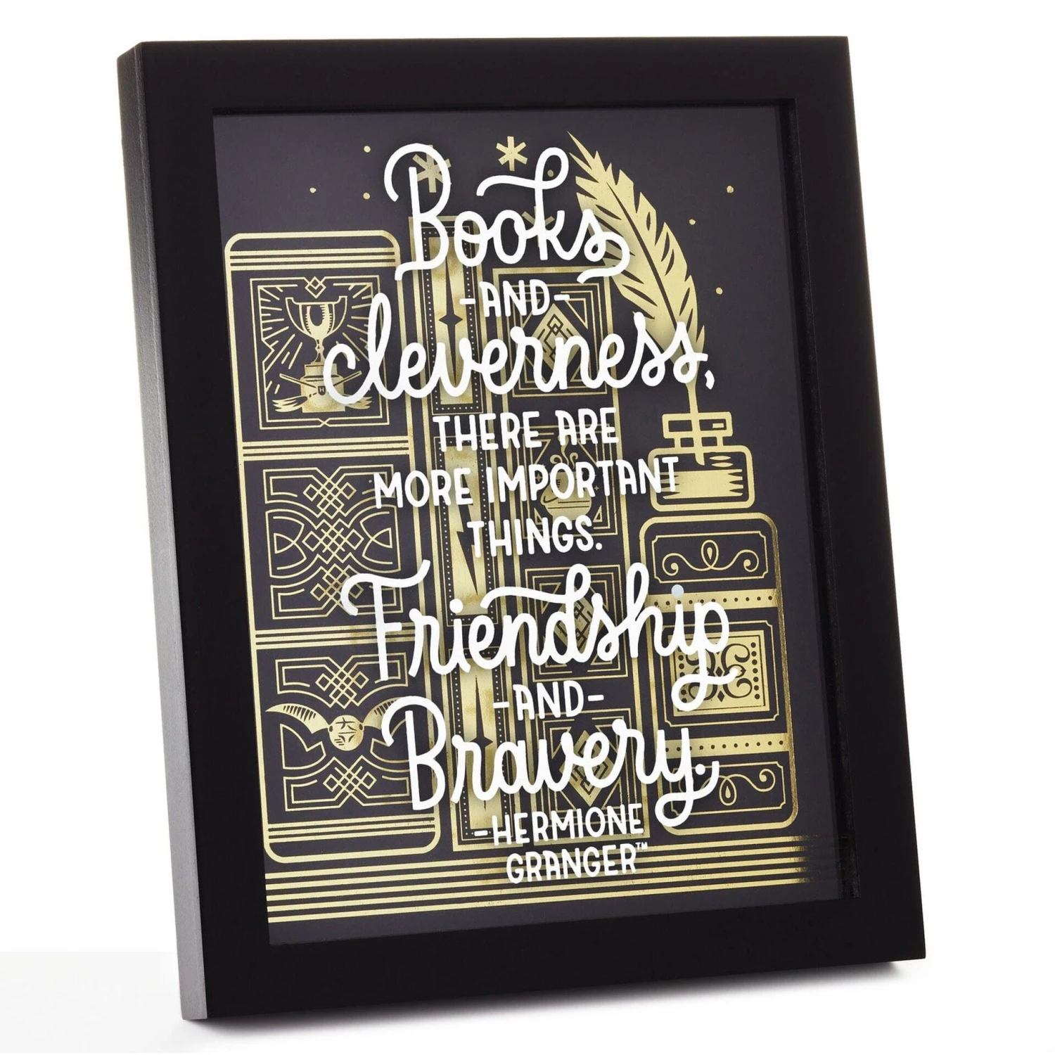 Hallmark Harry Potter™ Friendship And Bravery Hermione Granger™ Framed Quote Sign, 8x10