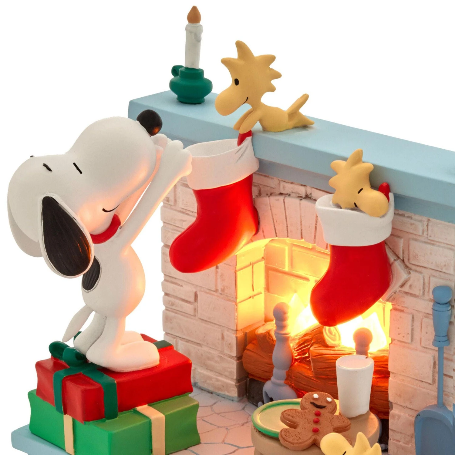 Hallmark Peanuts® Snoopy And Woodstock Christmas Warms The Heart Figurine With Light, 5.25" 3 Hallmark Peanuts® Snoopy And Woodstock Christmas Warms The Heart Figurine With Light, 5.25" - Image 3