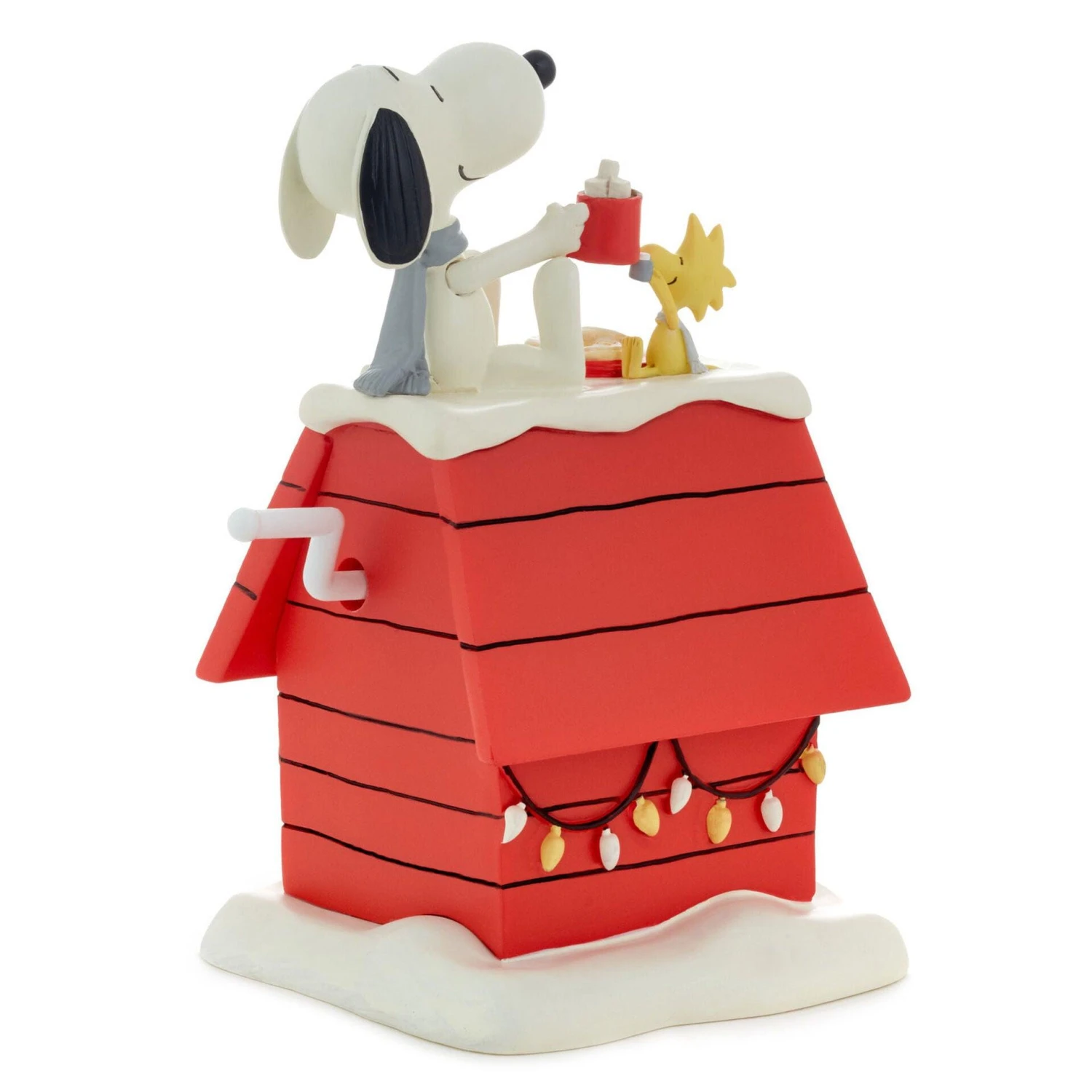 Hallmark Peanuts® Snoopy And Woodstock On Doghouse Christmas Countdown Calendar Figurine, 6.25" 2 Hallmark Peanuts® Snoopy And Woodstock On Doghouse Christmas Countdown Calendar Figurine, 6.25" - Image 2
